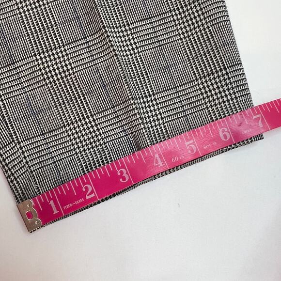 Vtg Norton McNaughton High Rise Trouser Pant  6 Gray Glen Plaid Cropped Pleated - Picture 13 of 13